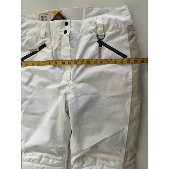 Lole Snow Ski Pants Women XL White Quilted Knee Zip Hand Pockets Snowboarding - Picture 10 of 16
